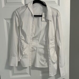 Express Classic Button Up White Shirt